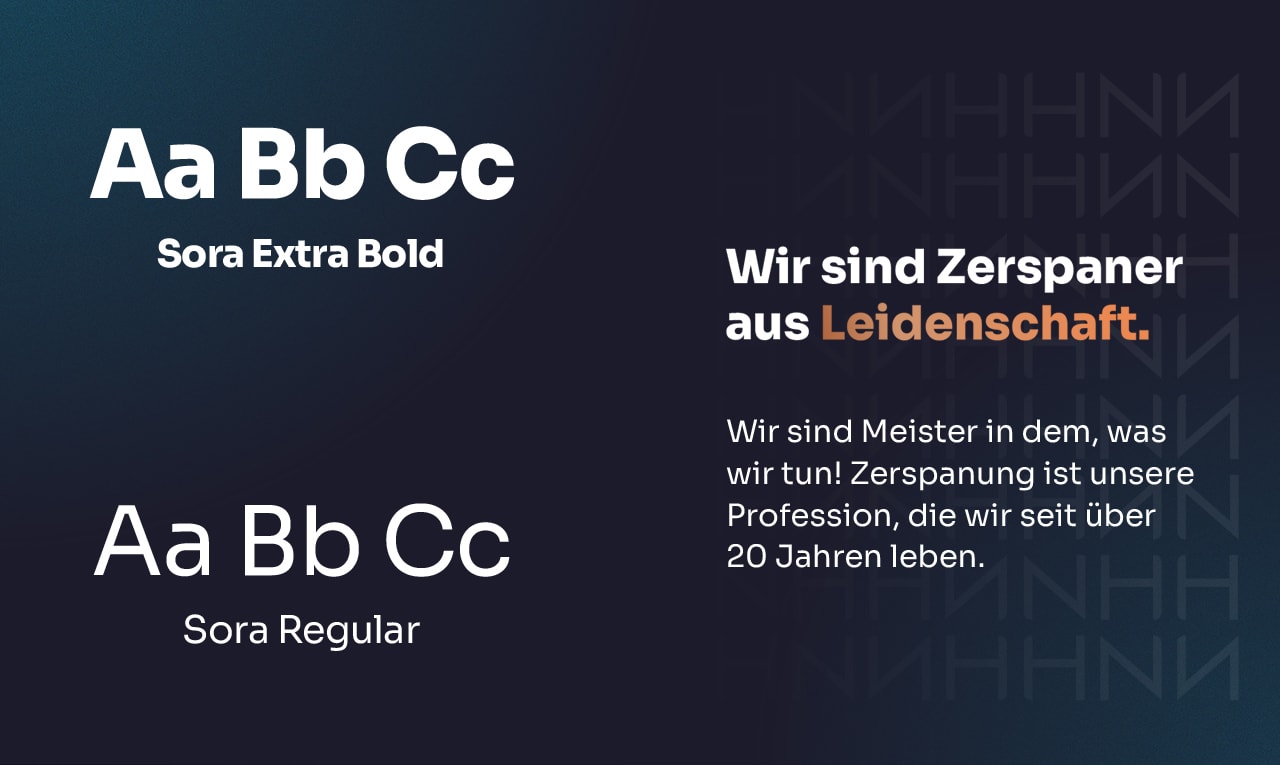 konkav Referenz Heeren Typografie